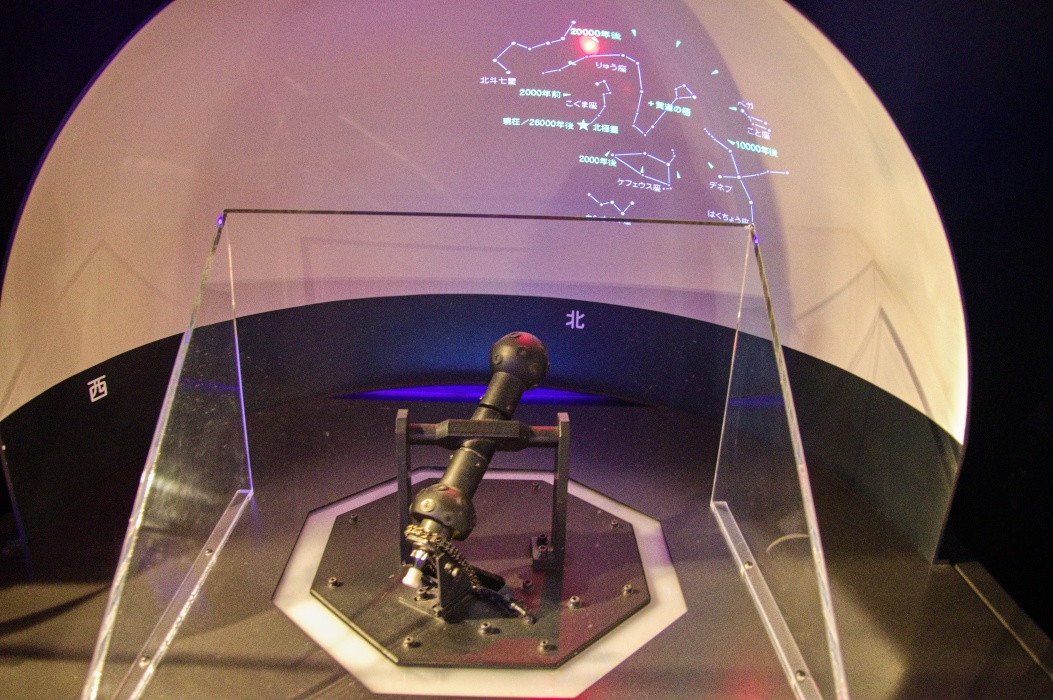 プラネタリウムの投影技術が再現出来る模型