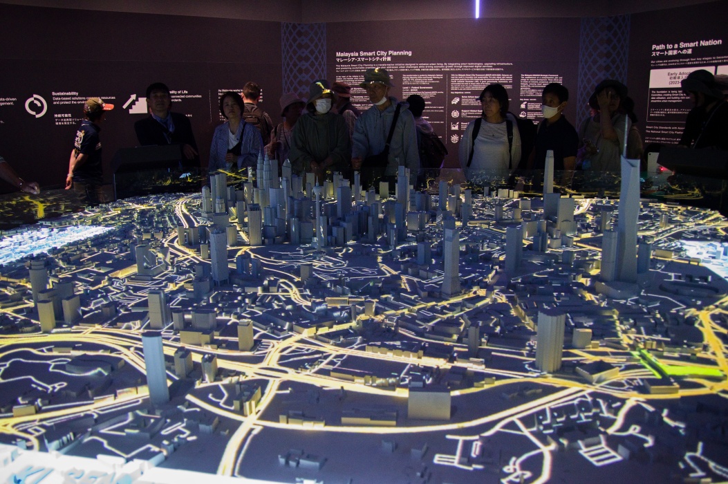 マーレーシアの首都はクアラルンプールからプトラジャヤへ移転する。完成時の模型。